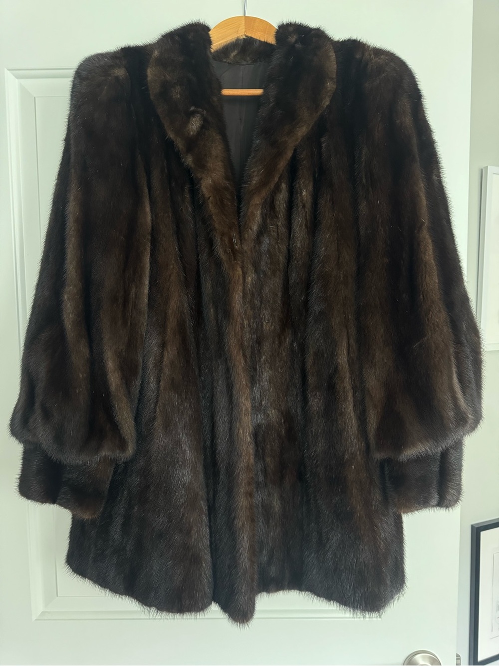 Luxurious Brown Mink Fur Coat - Vintage